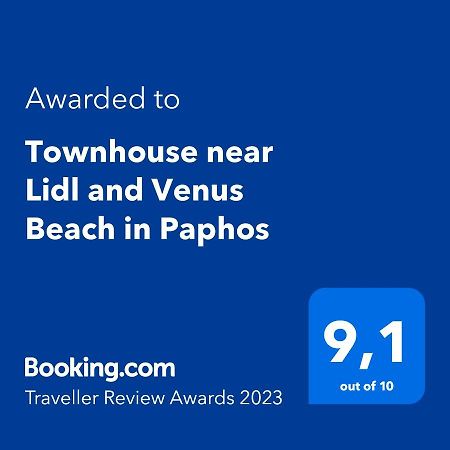 Isabella Court Townhouse Near Venus Beach And Lidl Paphos Exteriör bild